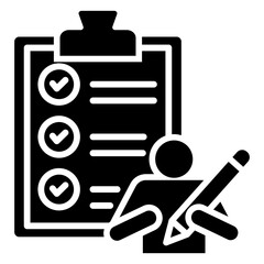 Assessment Glyph Icon