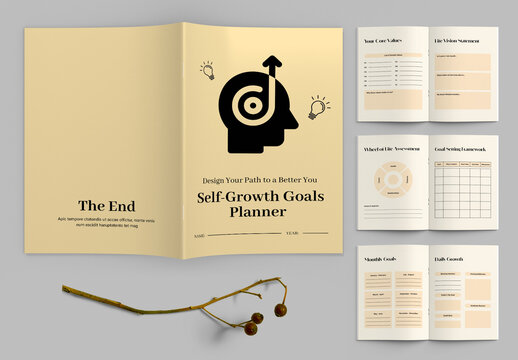 Self Growth Planner Layout for Personal Development