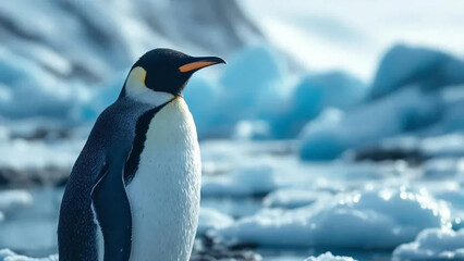 Fototapeta premium Penguin in its natural environment