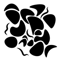 vector illustration of a black cat