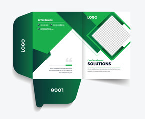 Presentation folder design template for your business identity and branding creative modern theme