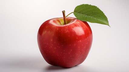 Fresh Red Apple Isolated on White Background