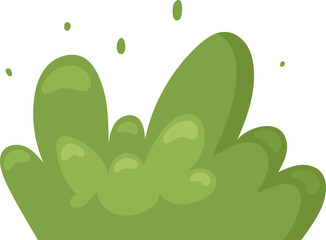 Green bush clipart design illustration