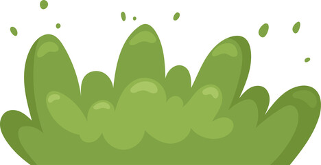 Green bush clipart design illustration