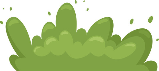 Green bush clipart design illustration
