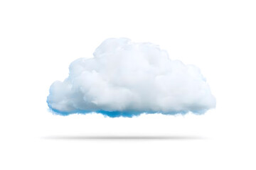 3d white Cloud isolated on white background	