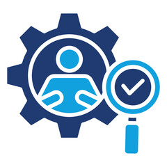 Recruitment Flat Blue Icon