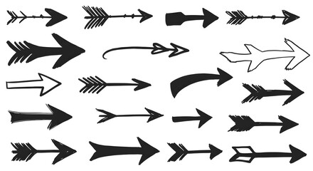 Hand Drawn Arrows Vector Collection Different Styles for Creative Design