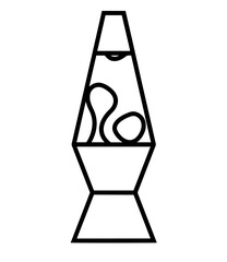 Lava Lamp with Floating Bubbles