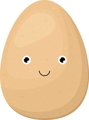 Cute egg clipart design illustration