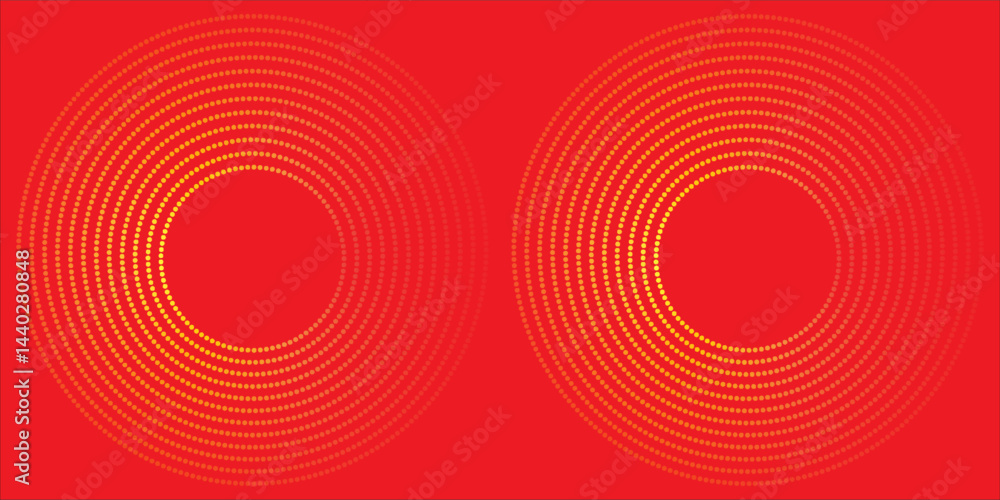 Aufkleber halftone circular dotted frames set. circle dots texture isolated on white background.eps10