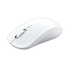 Single Wireless Computer Mouse Crisp Image  isolated on a transparent background