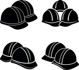 hard hat vector silhouette