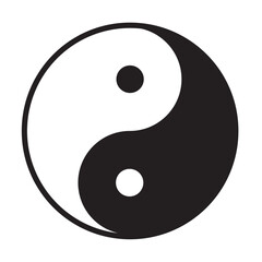 SYMBOLE YIN YANG - Illustration vectorielle