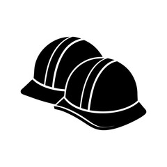 hard hat vector silhouette