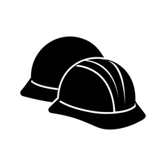 hard hat vector silhouette