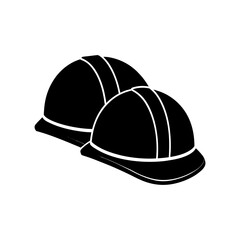hard hat vector silhouette