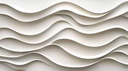 Obraz premium Abstract white wavy design