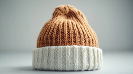 Warmth and style: A handcrafted knitted beanie hat for winter season apparel