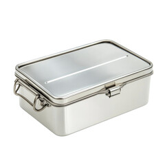 Stainless Steel Lunchbox  isolated on a transparent background