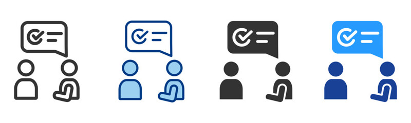 Advice Icon Multiple Style Vector Collection 