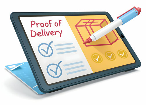 Digital Proof of Delivery Tablet with Checklist and Drawing Tool