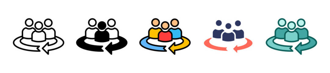 Cross Cultural multiple icon