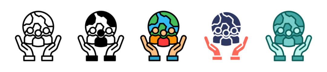 Culture multiple icon