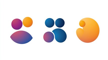 Abstract graphic design concept people, community, unity