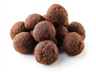 Delicious Homemade Chocolate Brownie Bites Perfect for Snacking, Desserts, and Parties, Showcasing Rich Flavor and Tempting Texture on White Background