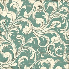 Seamless pattern with arabesques in retro style. Vector illustration.