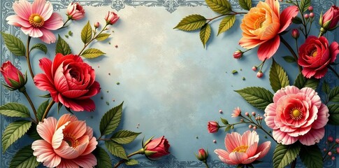 Vintage floral tapestry fabric with intricate grey background, grey, pattern