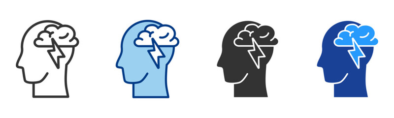 Brainstorm Icon Multiple Style Vector Collection 