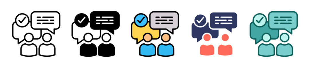 Effective Communication multiple icon