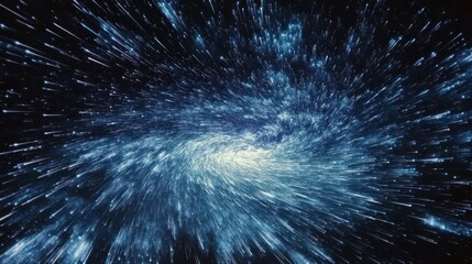 Fototapeta premium Hyperspace Vortex: A Journey Through the Celestial River