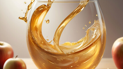 Refreshing Apple Splash