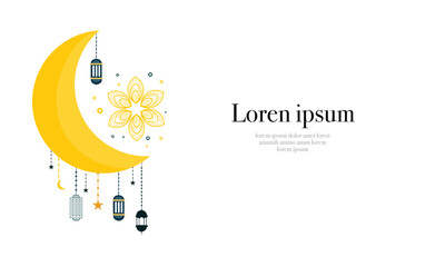 ramadan kareem background design vector islamic new year
