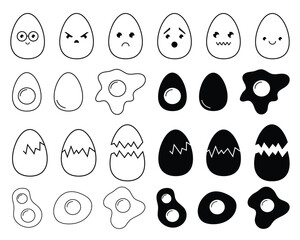 Chicken egg icon clipart design illustration