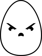 Chicken egg icon clipart design illustration