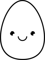 Chicken egg icon clipart design illustration