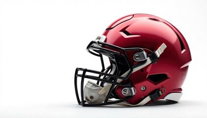 Fototapeta premium American football helmet, isolated white background, icon, illustration