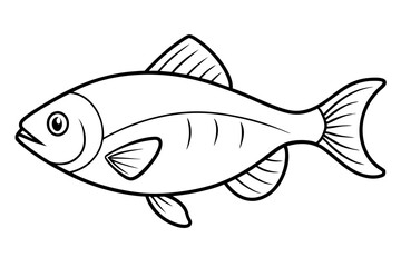 Minimalist Piranha Vector