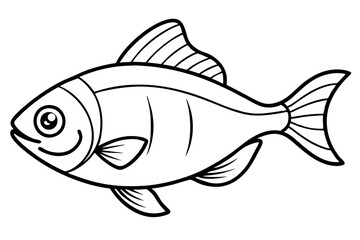 Minimalist Piranha Vector