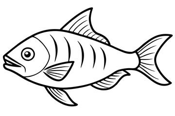 Minimalist Piranha Vector