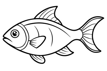 Minimalist Piranha Vector