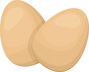Chicken eggs clipart design illustration