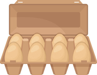 Chicken eggs clipart design illustration