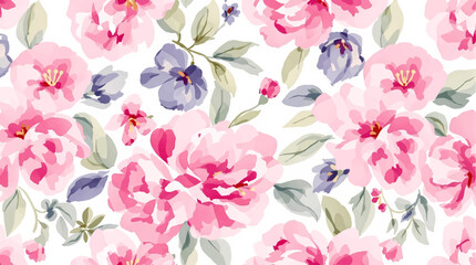 Watercolor floral pattern
