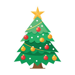 Obraz premium Download Christmas Tree Vector Svg File For Design.