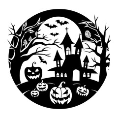 Download Paper Art Of Happy Halloween Svg File For Design.